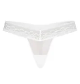 Komplety bielizny - Stringi koronkowe siateczkowe Leo białe, Teyli - miniaturka - grafika 1
