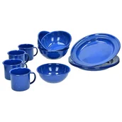 Kuchnia turystyczne i akcesoria - Mil-Tec Zestaw Naczyń Turystycznych Western 12 Elementów Niebieski 14678000 - miniaturka - grafika 1