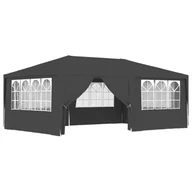 Pawilony ogrodowe - vidaXL Namiot imprezowy ze ściankami, 4x6 m, antracytowy, 90 g/m 48537 - miniaturka - grafika 1