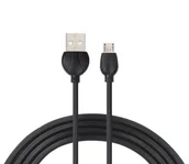 Kable USB - Kabel micro USB czarny 1m VA0015 VAYOX - miniaturka - grafika 1