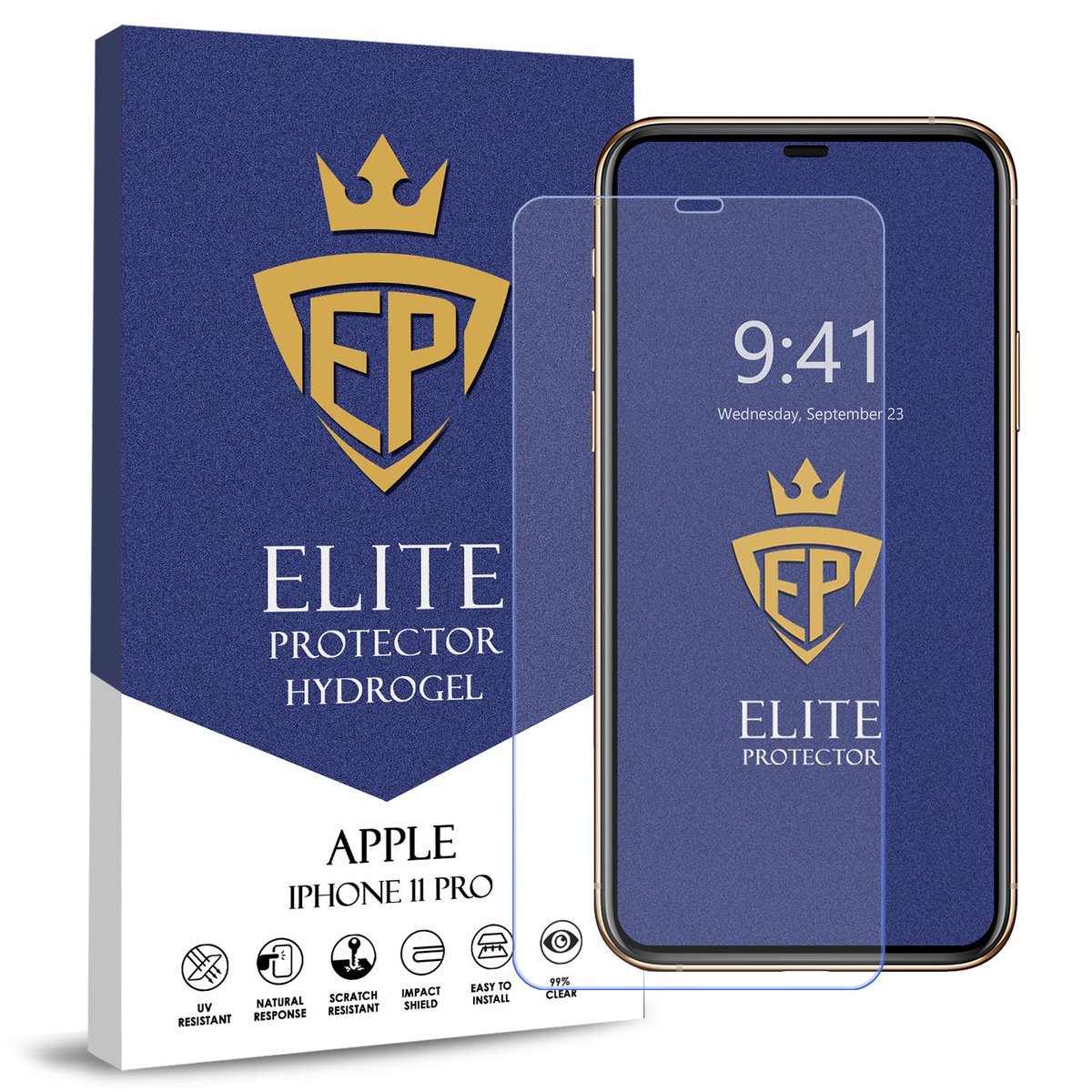 FOLIA 5D CAŁY EKRAN NA TELEFON DO APPLE IPHONE 11 PRO HYDROŻELOWA ORYGINAŁ