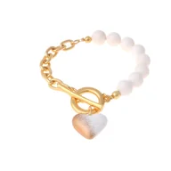 Bransoletki - Bransoletka z sercem (B21/KOR/68/1AU) - miniaturka - grafika 1