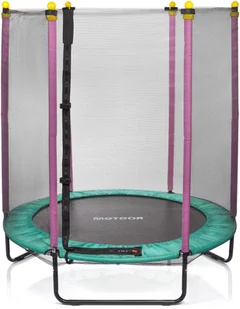 Trampolina ogrodowa Meteor TRP-60 z siatką zewnętrzną 4.5 FT 140 cm - Trampoliny - miniaturka - grafika 1