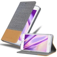 Etui i futerały do telefonów - Etui ochronne Cadorabo do Sony Xperia Z3 w kolorze szarym etui na telefon komórkowy pokrowiec na książkę - miniaturka - grafika 1
