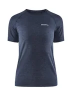 Koszulki sportowe damskie - Craft Koszulka funkcyjna  "Core Dry Active" w kolorze antracytowym - miniaturka - grafika 1
