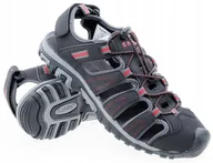 Sandały męskie - 2w1 Sandały Męskie Hi-tec Tiore Buty Sportowe Trekkingowe Regulowane 42 - miniaturka - grafika 1