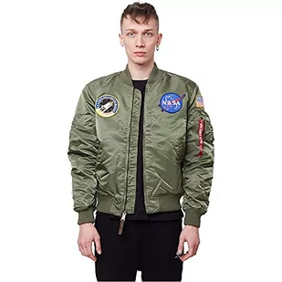 Alpha Industries Męska kurtka bomberka, zielony (sage green), L - Kurtki męskie - miniaturka - grafika 1
