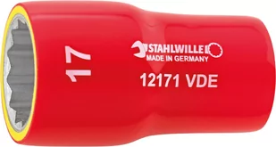 Nasadka 3/8" 11mm, 12-kątna, krótka, izolowana 1000V VDE STAHLWILLE - Klucze i nasadki - miniaturka - grafika 1