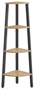 Loftowy narożny regał drewno metal dąb sonoma G0-T13 - Regały - miniaturka - grafika 1