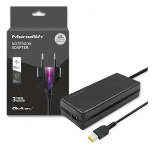 Qoltec Zasilacz do Lenovo 135W 20V 6.75A Slim tip + pin + kabel zasilający 51031 - Zasilacze do laptopów - miniaturka - grafika 1