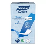 Wkładki higieniczne - Vuokkoset VUOKKOSET Cotton Active Normal Pantyliner 26 szt.) wkładki higieniczne panty - miniaturka - grafika 1