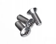Śruby i nakrętki - M5x16 ŚRUBA STOŻKOWA KRZYŻAK łeb soczewkowy NIERDZEWNA A2 966 (10) - miniaturka - grafika 1