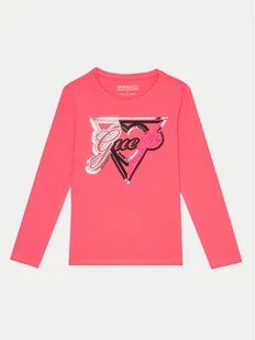Guess Bluzka J4BI04 J1314 Różowy Regular Fit - Bluzki damskie - miniaturka - grafika 1