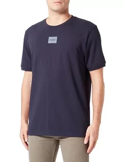 Koszulki męskie - HUGO T-shirt męski Diragolino_v, Dark Blue405, M - grafika 1