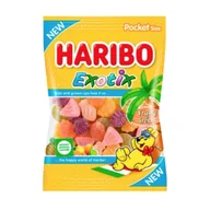 Żelki - Haribo Exotix Owocowe Żelki Tropikalne Różne Smaki Ananas Limonka 100G - miniaturka - grafika 1