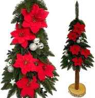 Choinki - Sztuczna choinka na pniu ozdobiona choinka udekorowana z ozdobami 140cm - miniaturka - grafika 1