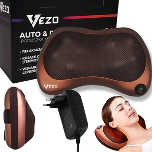 Vezo Poduszka Masująca Shiatsu Szyi Karku Pleców Masująca Grzejąca Masażer 4 Głowice Bez Ładowarki Samochodowej - Masażery Vezo Poduszka Masująca Shiatsu Szyi Karku Pleców Masująca Grzejąca Masażer 4 Głowice Bez Ładowarki Samochodowej - Masażery - miniaturka - grafika 1