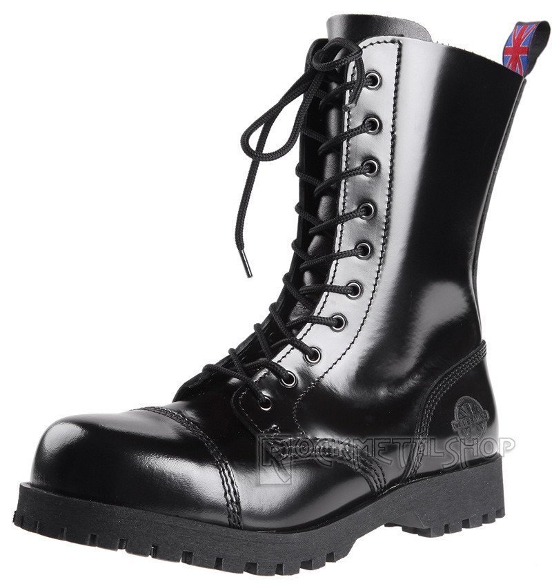 glany NEVERMIND - CZARNE (10 dziurek) polerowane-39