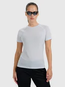 Koszulki i topy damskie - 4F Koszulka trekkingowa z wełną merino damska - niebieska L - miniaturka - grafika 1