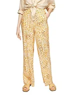 Spodnie damskie - s.Oliver Spodnie damskie, Jasnożółty Aop, 34W - miniaturka - grafika 1