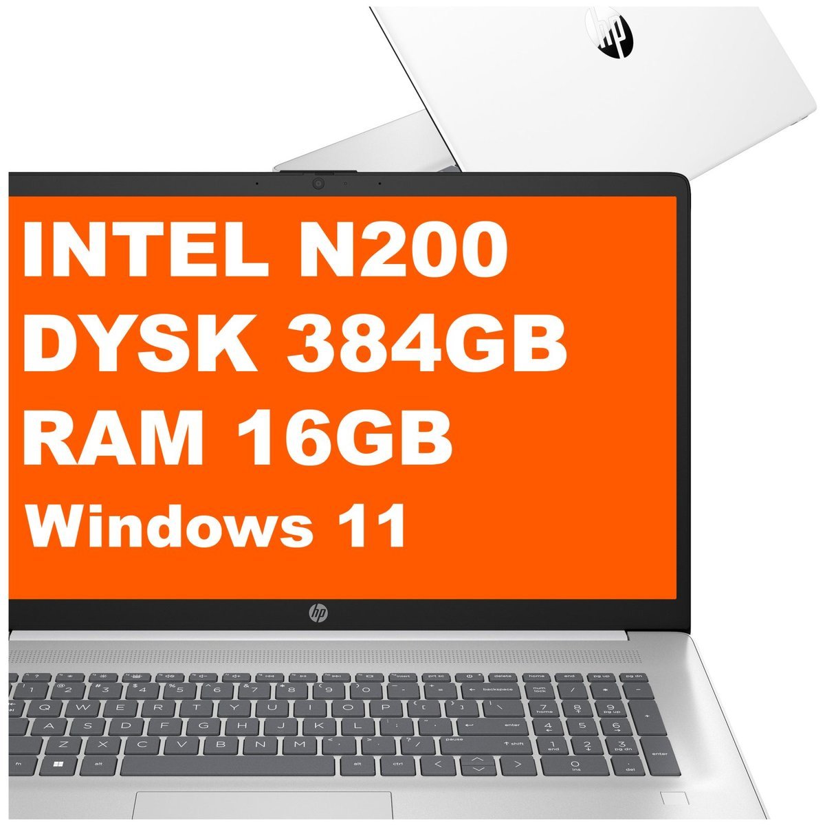 HP 17-cn3106ds / AD7J9UA / Intel N200 / 16GB / 384GB / Intel UHD / HD+ / Dotyk / Win 11 / Biały AD7J9UA_16GB_384GB_W11