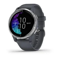 Smartwatch - Garmin VENU Silver Granite Blue band - miniaturka - grafika 1