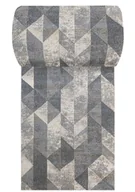 Wycieraczki - Szary chodnik w geometryczne wzory na metry F7-L87 - miniaturka - grafika 1