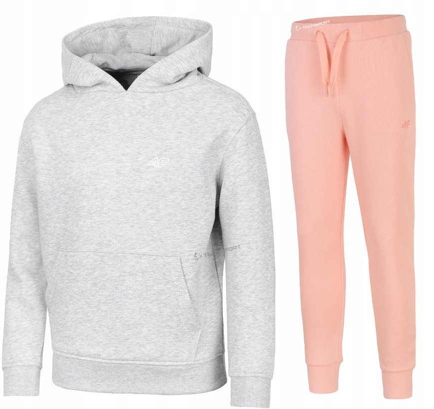 4F OCIEPLANY DZIEWCZÄCY DRES KOMPLET BLUZA SPODNIE / rozm 158