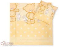 Kołdry i poduszki dla dzieci - Pościel dla niemowląt z wypełnieniem kołderka i poduszka - Basic miś przytulanka kremowy - miniaturka - grafika 1