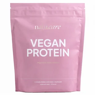 Natu Care Vegan Protein, białko, smak białej czekolady i maliny, 525 g - Odżywki białkowe - miniaturka - grafika 1
