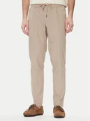 Spodnie męskie - Bugatti Chinosy 1950 76210C Beżowy Slim Fit - miniaturka - grafika 1