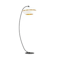Lampy stojące - Lampa podłogowa PIANO LP E27 - biały/złoty - miniaturka - grafika 1
