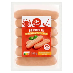 Carrefour Classic Serdelki wieprzowe z szynki 300 g - Kiełbasa i wędliny - miniaturka - grafika 1