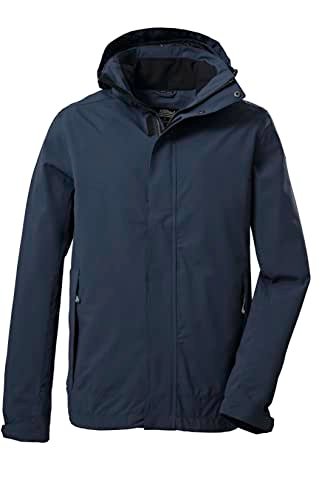 Killtec Męska kurtka funkcyjna/kurtka outdoorowa z odpinanym kapturem KOS 87 MN JCKT_XENIOS, granatowa, 4XL, 39147-000