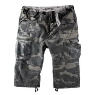 Spodnie męskie - spodnie bojówki krótkie 3/4 ENGINEER VINTAGE - BLACK CAMO-XL - miniaturka - grafika 1