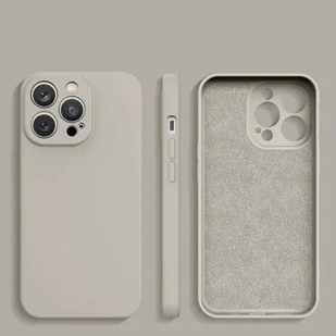 Silicone case etui Samsung Galaxy A54 5G silikonowy pokrowiec beżowe - Etui i futerały do telefonów - miniaturka - grafika 2