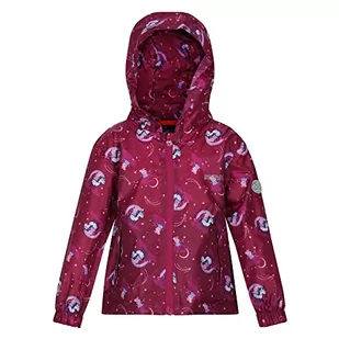 Regatta Unisex dziecięca kurtka Peppa Pack It, Raspradiance, 4 Lata - Kurtki i płaszcze dla chłopców - miniaturka - grafika 1