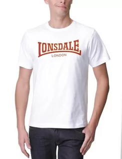 Koszulki męskie - Lonsdale Męska koszulka z długim rękawem Classic Slimfit, biały, 3XL - grafika 1