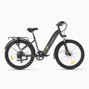 Dyu C1 26 Cali 25Km/H Rower Elektryczny - Moc 250W Bateria 36V10Ah Hamulce Tarczowe Niebiesko-Szary - Rowery elektryczne - miniaturka - grafika 1
