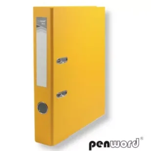 Penword Segregator A4 z okuciem 5 cm żółty - Segregatory - miniaturka - grafika 1