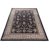 Dywany - Antracytowy dywan pokojowy w klasyczny wzór E9-B22 - miniaturka - grafika 1