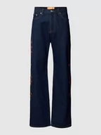 Spodnie męskie - Jeansy o kroju baggy fit z wyhaftowanym motywem model ‘STARS’ - miniaturka - grafika 1