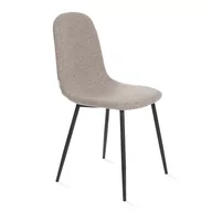 Krzesła - Krzesło Slank Do Salonu Jadalni Beżowe 44X52X85Cm Homla - miniaturka - grafika 1
