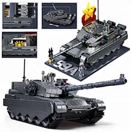 Klocki - Klocki CZOŁG ZTZ-99A chińskiej armii, srebrny titanum,DO MALOWANIA, FIGURKA - miniaturka - grafika 1