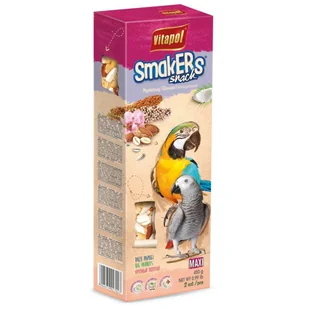Vitapol Smakers XXL migdałowy dla dużych papug 250g - Przysmaki dla ptaków - miniaturka - grafika 2