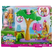 Lalki dla dziewczynek - Mattel Chelsea Urodziny z niespodzianką Zestaw do zabawy GTM84 GTM84 - miniaturka - grafika 1