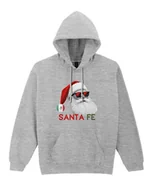 Bluzy damskie - Bluza z kapturem Wakacyjny Mikołaj Meksyk Santa Fe Szara XXL - miniaturka - grafika 1