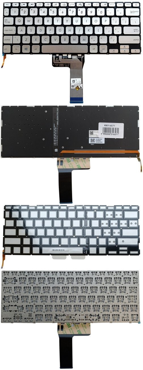 Klawiatura Asus Klaviatūra ASUS X409, A412, X412, R423, R424 z podświetleniem US