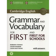 Książki do nauki języka angielskiego - Grammar and Vocabulary for First and First for Schools Book with Answers and Audio - Thomas Barbara, Hashemi Louise, Laura Matthews - miniaturka - grafika 1
