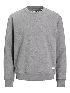 JACK & JONES Męska bluza RDDANDY Sweat Crew Neck SN, jasnoszary melanż/szczegóły: melanż, L, jasnoszary melanż/szczegóły: melanż, L - Bluzy męskie - miniaturka - grafika 1